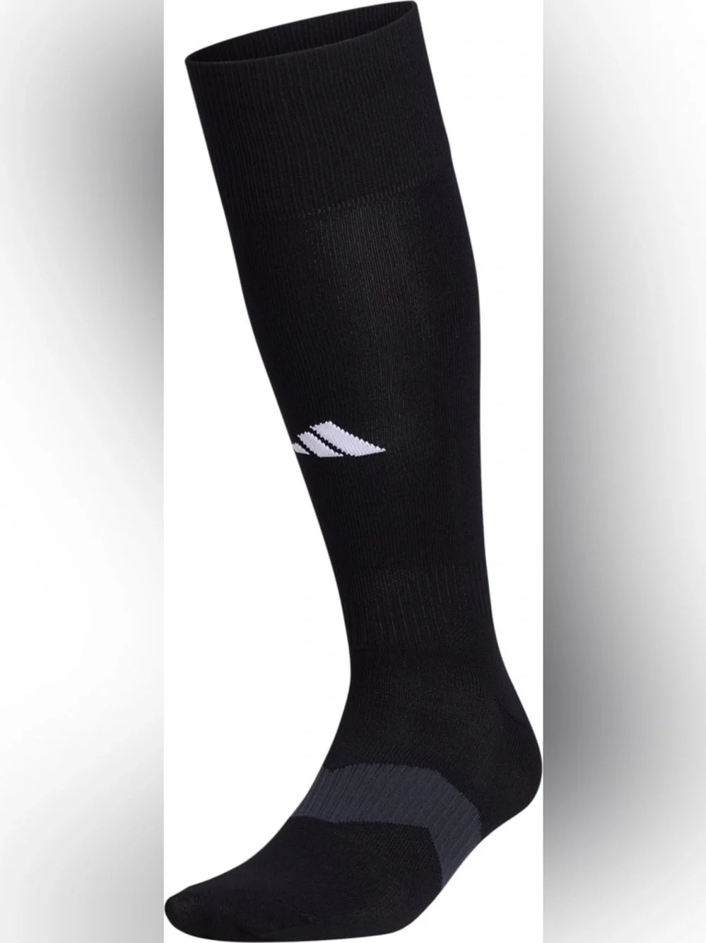 Adidas Black Performance Crew Socks with White Logo - Men's
